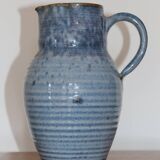 Blue enamelled stoneware pitcher 220mm