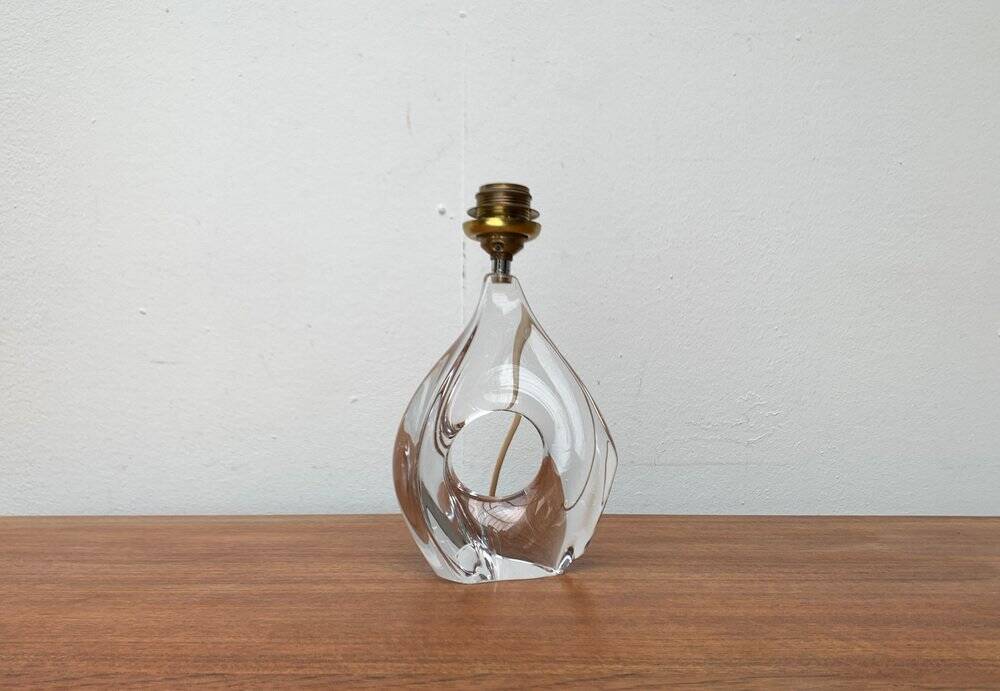 French glass table lamp from the mid-century by Daum, 1960s.