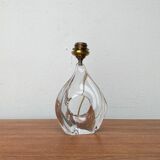 French glass table lamp from the mid-century by Daum, 1960s.