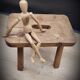 Threeod stool rectangle handle