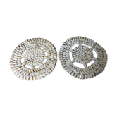 Pair of shell dishes underside 70s