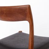 Chaise danoise en teck modèle 77 par Niels Otto Møller, 1956
