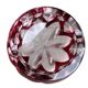 Ruby crystal ashtray Val Saint Lambert Vintage