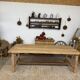 large solid oak farmhouse table