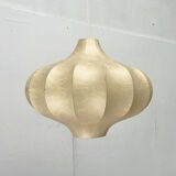 Modern mid-century Cocoon pendant lamp by Friedel Wauer for Goldkant Leuchten, Germany, 1960s.