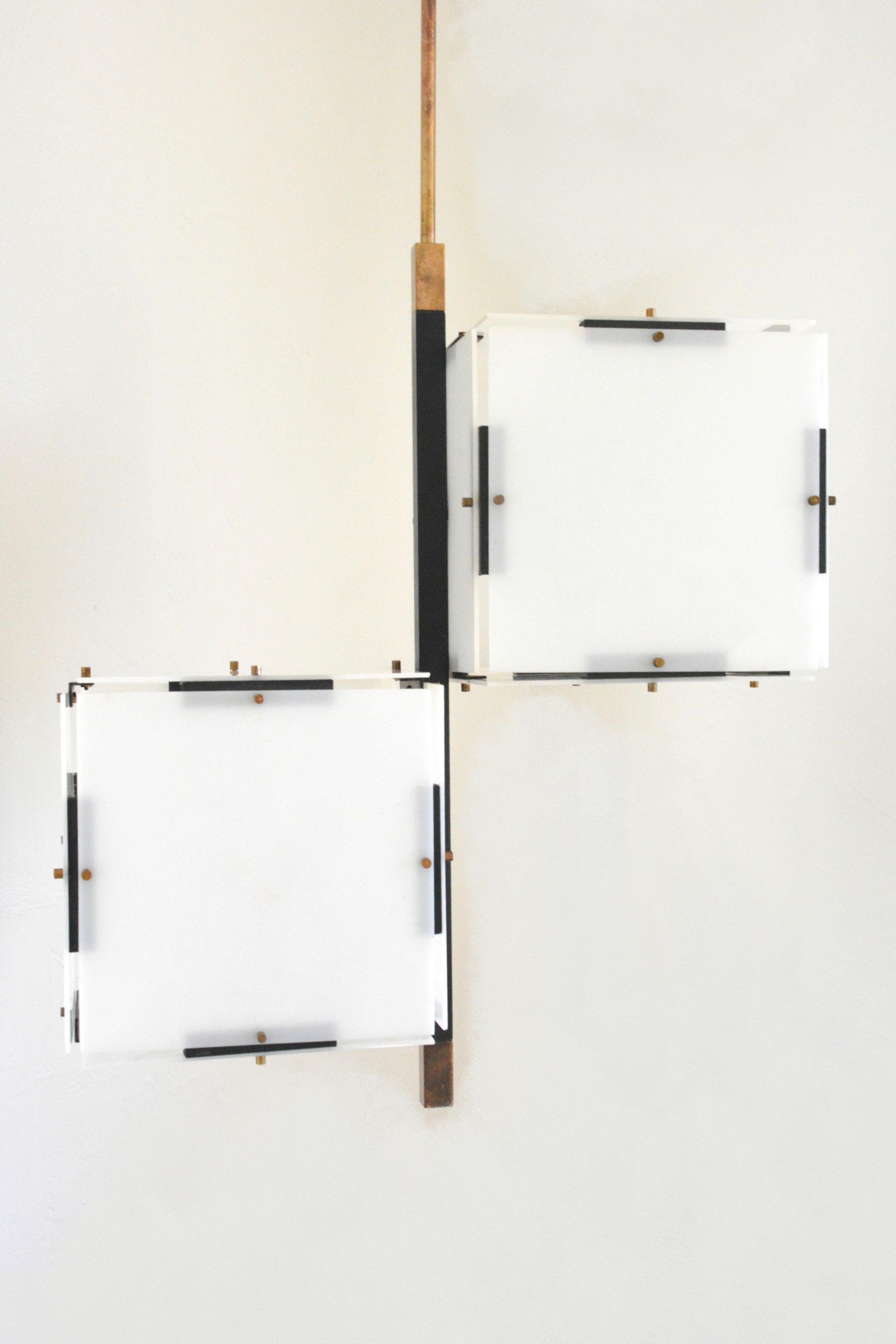 Stilux chandelier 60s Italy