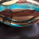Soliflore vase in blown glass signed Mdina Malta 1970s