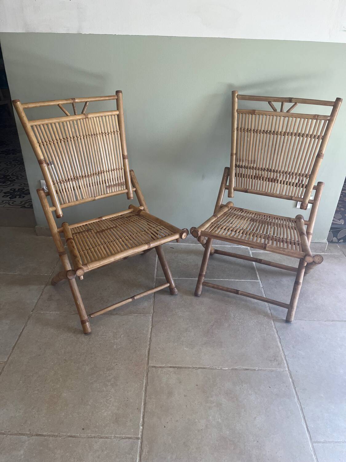 Bamboo table and chairs