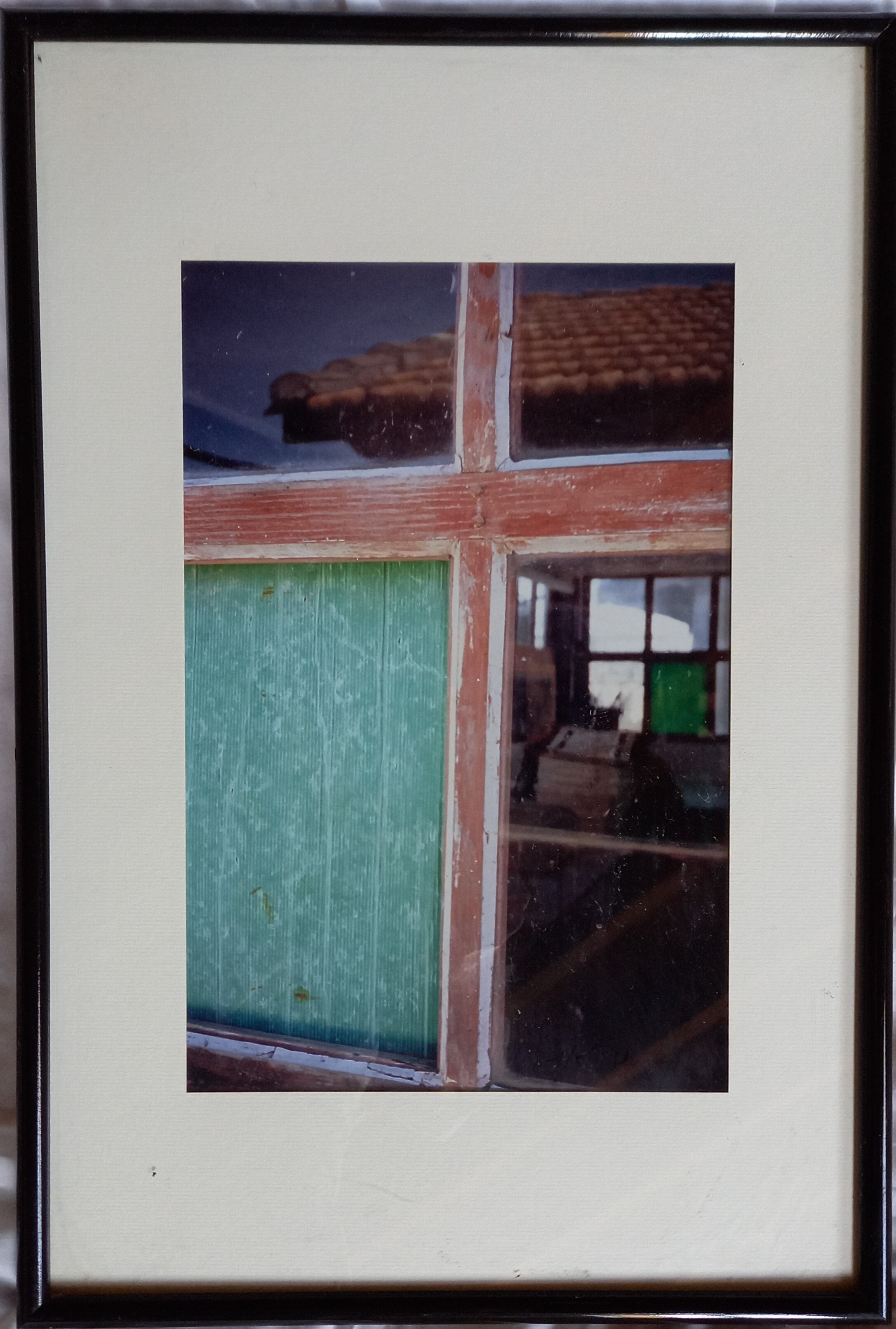 Color photograph, window of a fishermen's hut