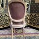 Suite of 6 Louis XVI 1900 leather chairs