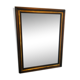 Bevelled mirror with solid wood frame and gilding  80 cm X 60 cm