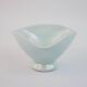 Small bowl or empty pocket in iridescent sky blue ceramic Vallauris circa 1950