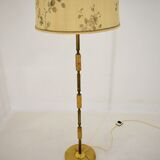 Czechoslovakia mid-century floor lamp in alabaster and brass, 1950s