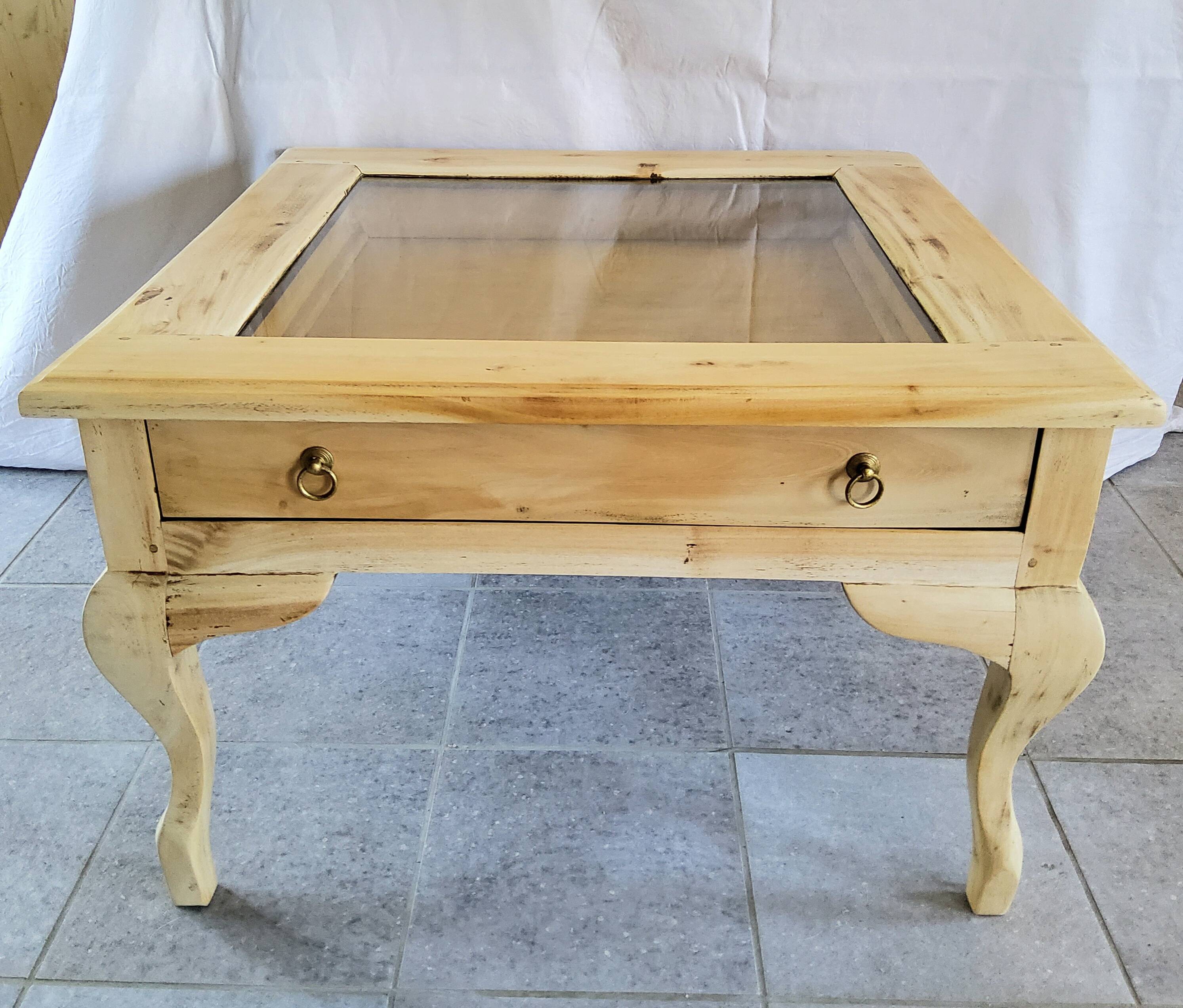 Wooden coffee table