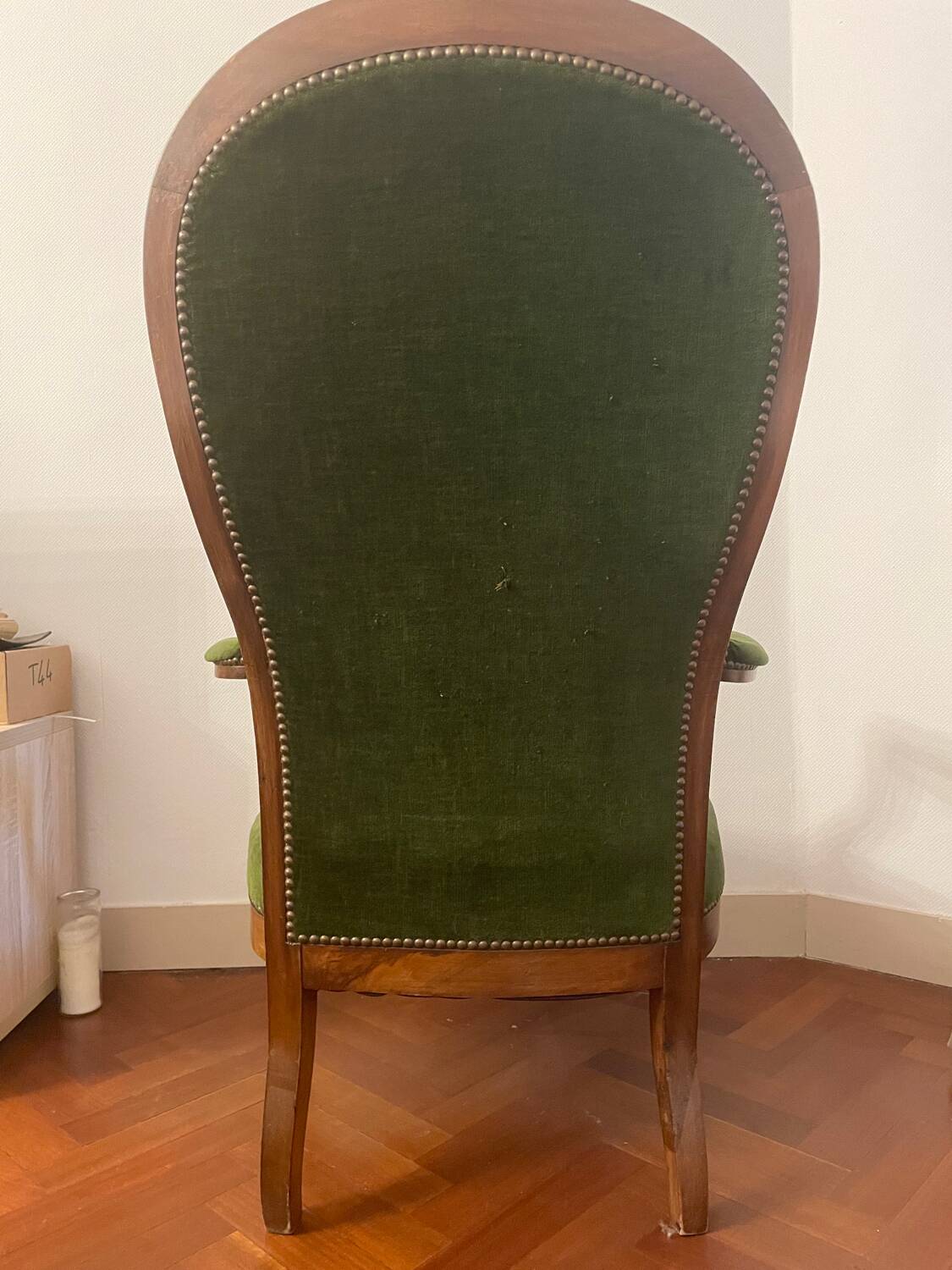 Voltaire armchair - LP period walnut