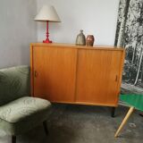 Vintage sideboard sliding doors 1970