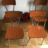 Brown formica chairs