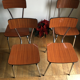 Chaises formica marron