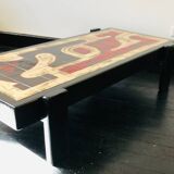 Brutalist ceramic coffee table by Dan