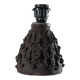 Brutalist ceramic lamp base, mid-20th century.