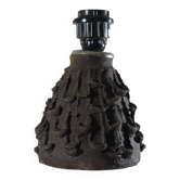 Brutalist ceramic lamp base, mid-20th century.