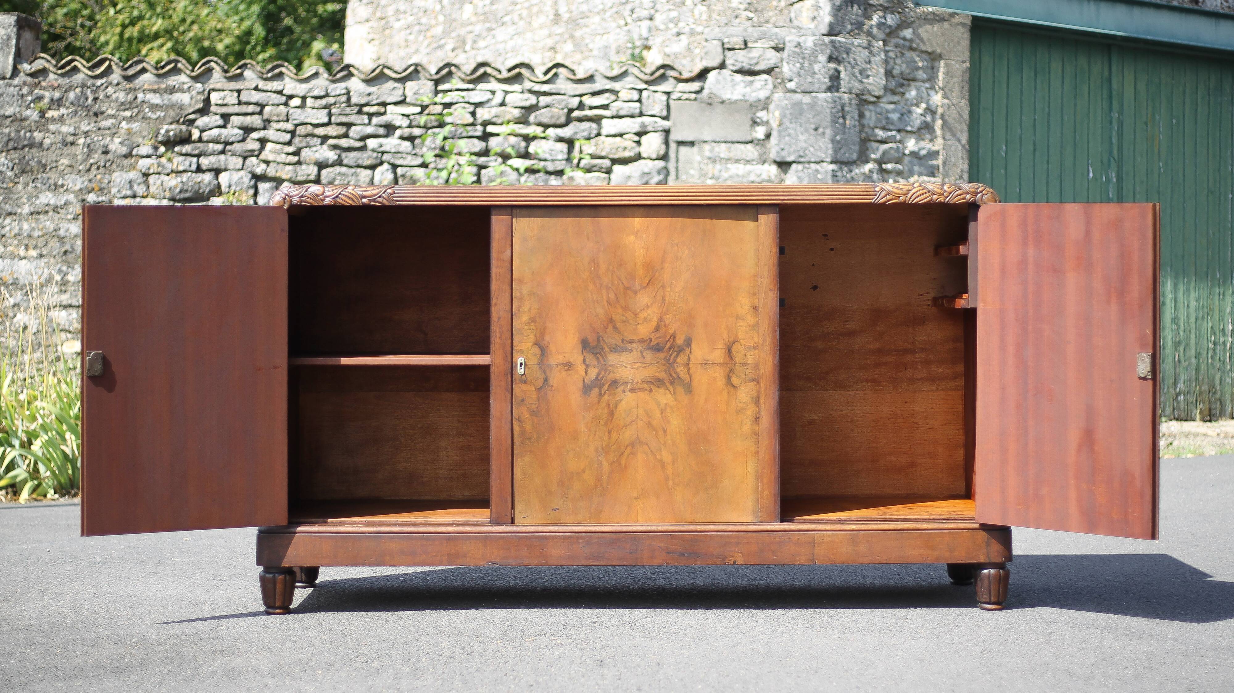 Art Deco sideboard, Art Deco buffet, Art Deco wooden furniture