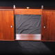 Mirrored teak medicine cabinet