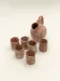 Clay jug and cups
