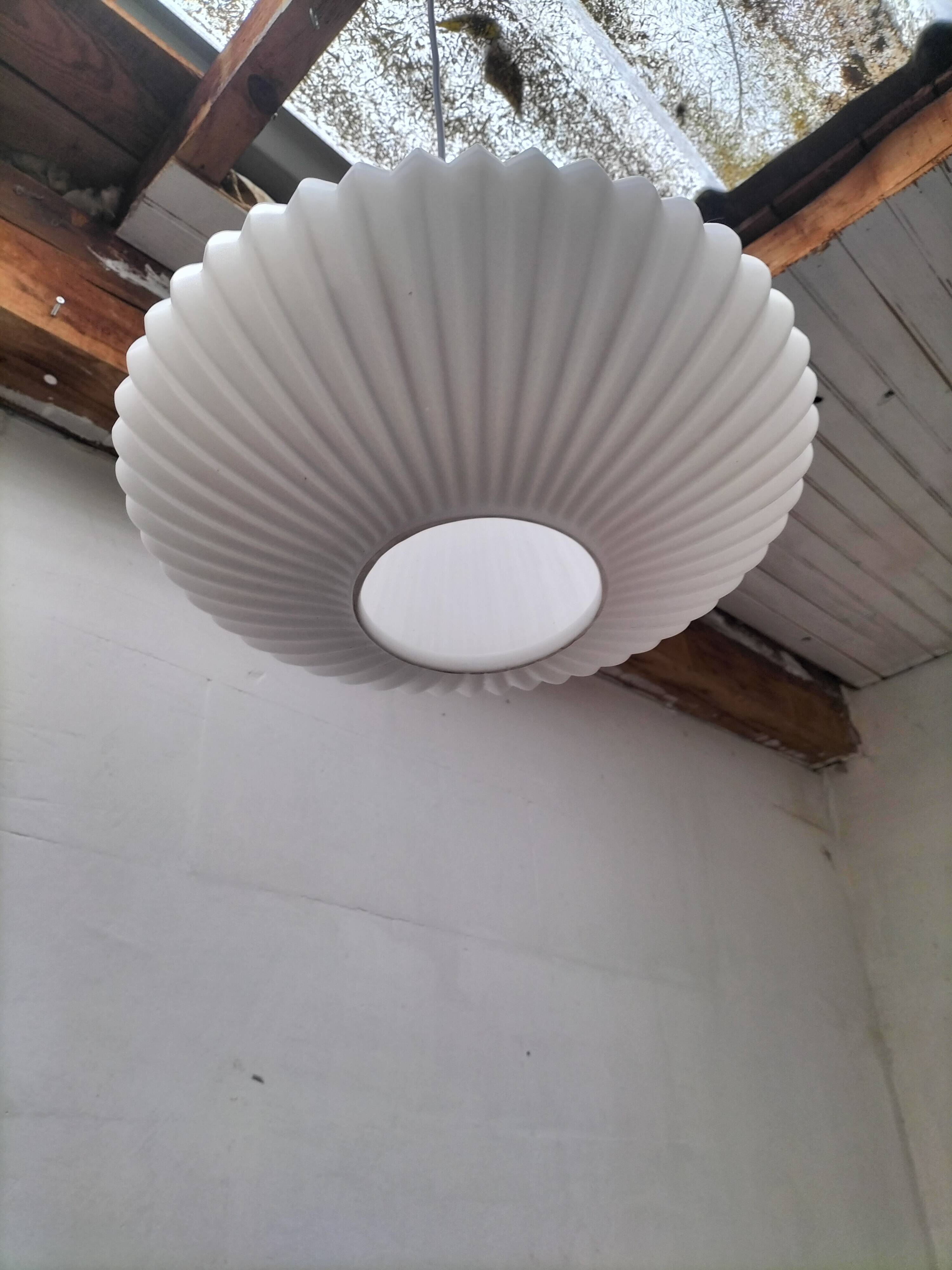 Vintage glass pendant light