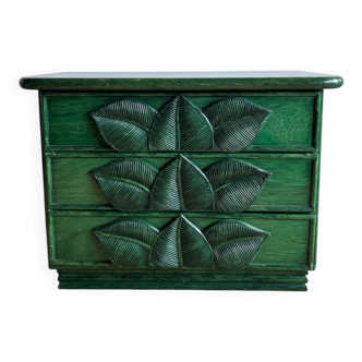 Commode a feuilles sculptées Roche Bobois vintage