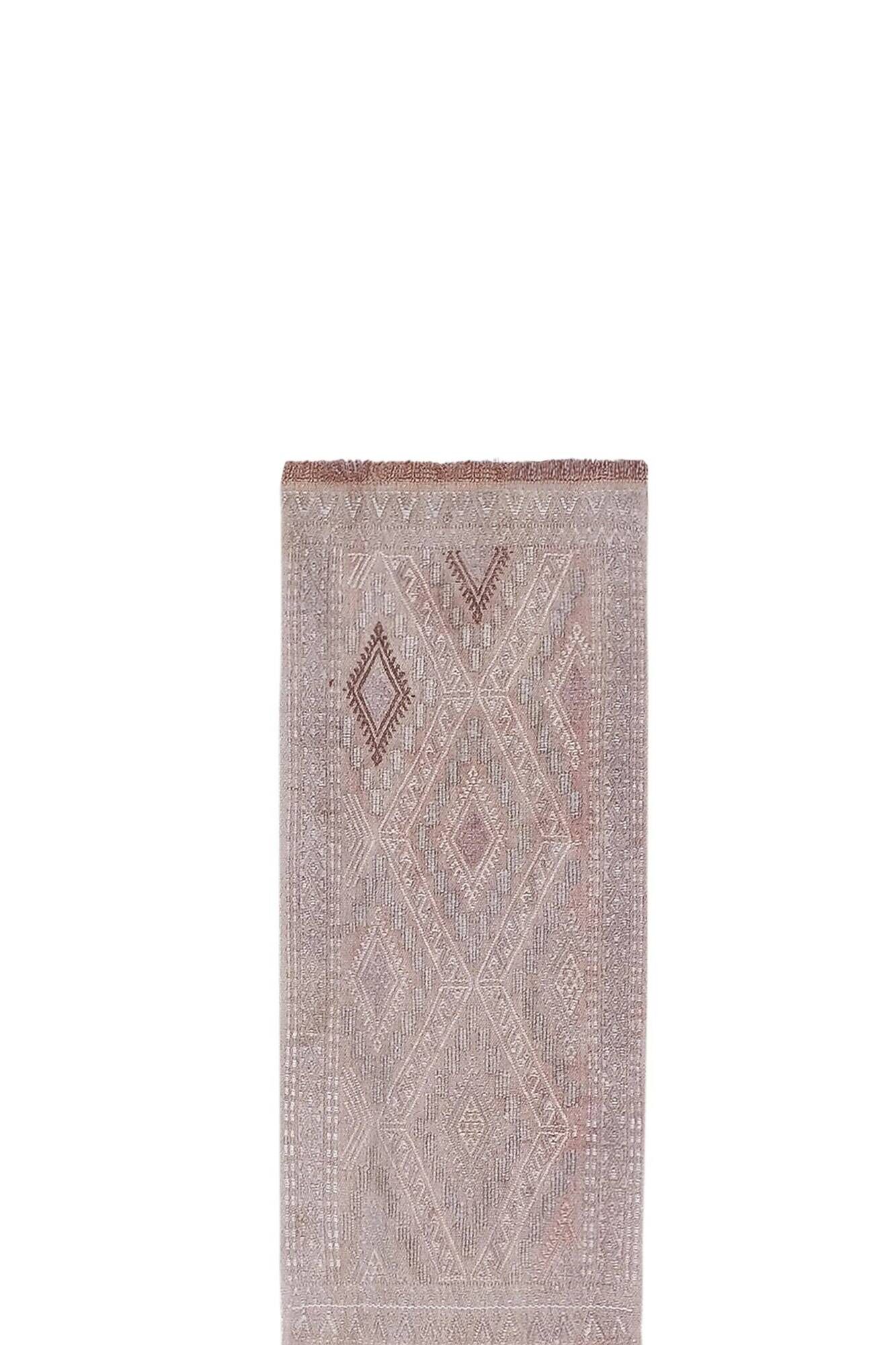 Vintage Turkish hallway rug 49x481 cm