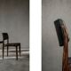 Set of 3 Vintage Mid-Century Danish Modern Rosewood & Black Leather Chairs