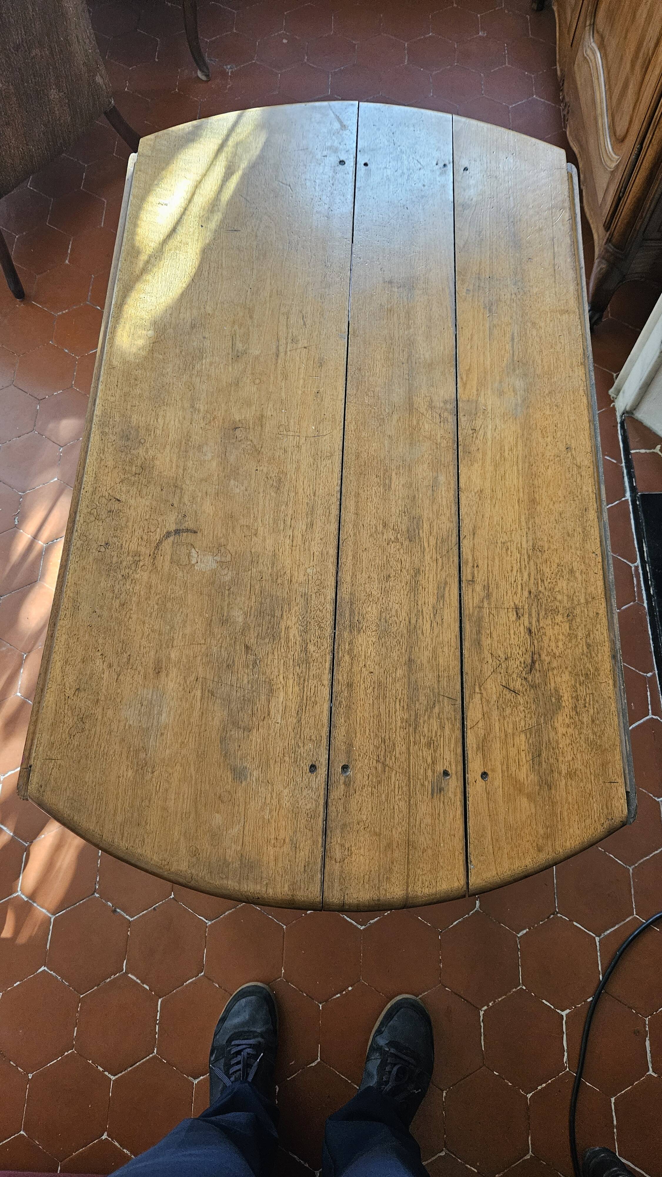 Louis-Philippe round table with shutters