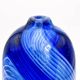Large Vase R Pierini 1998 Blue White Glass Bubble 31cm 5kg Signed
