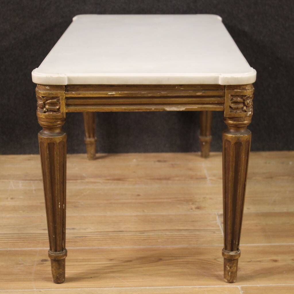 20th Century Marble Top Coffee Table