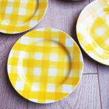 6 Digoin dessert plates