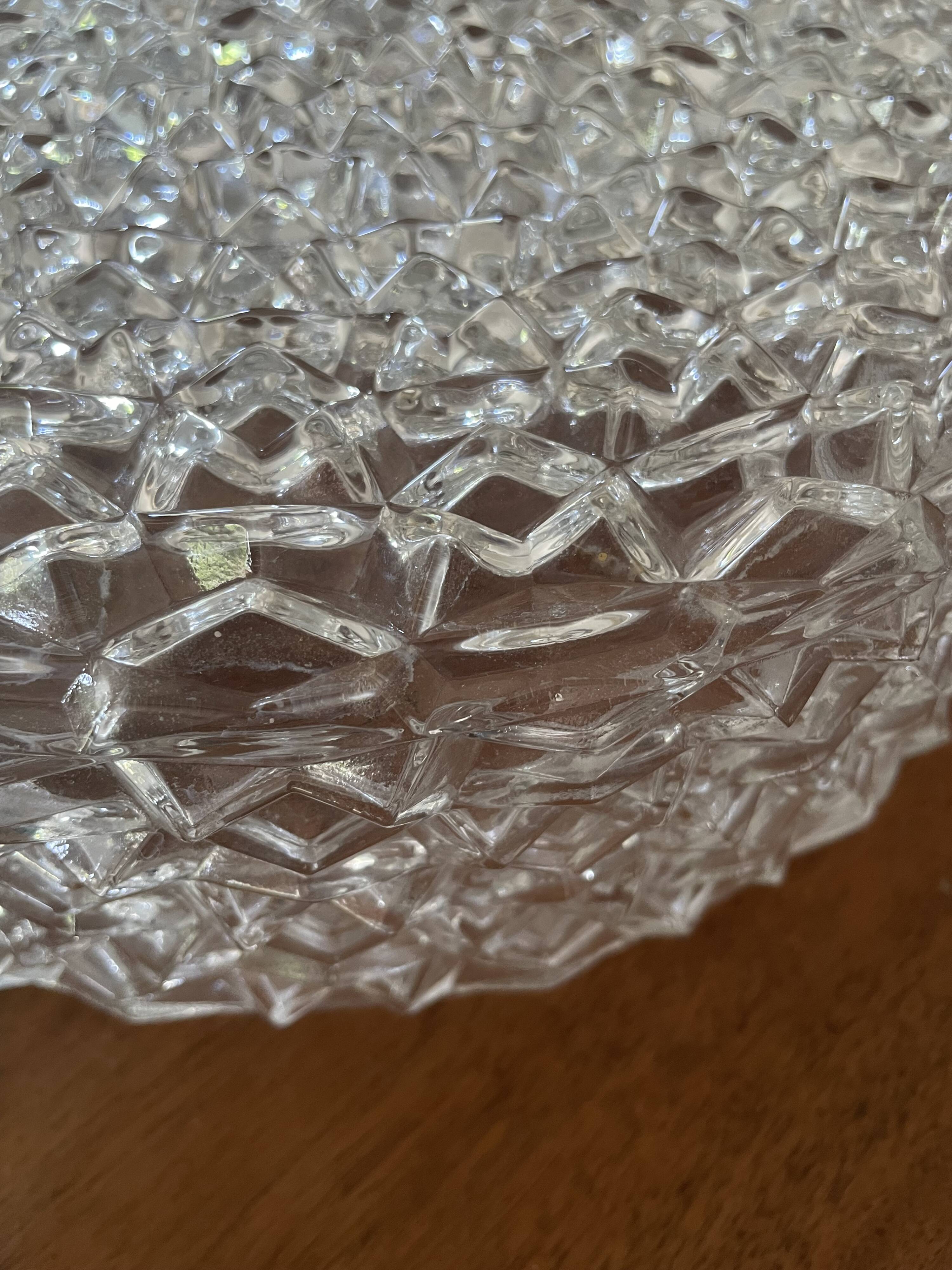 RZB glass globe ceiling light 29cm Vintage