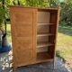 Elegant 1950s oak wardrobe