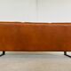 Vintage Danish Svend Skipper 3 person sofa in cognac leather 1970s