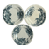 Set of 3 dessert plates in ironstone 20cm