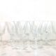Set 11 vintage wine glasses