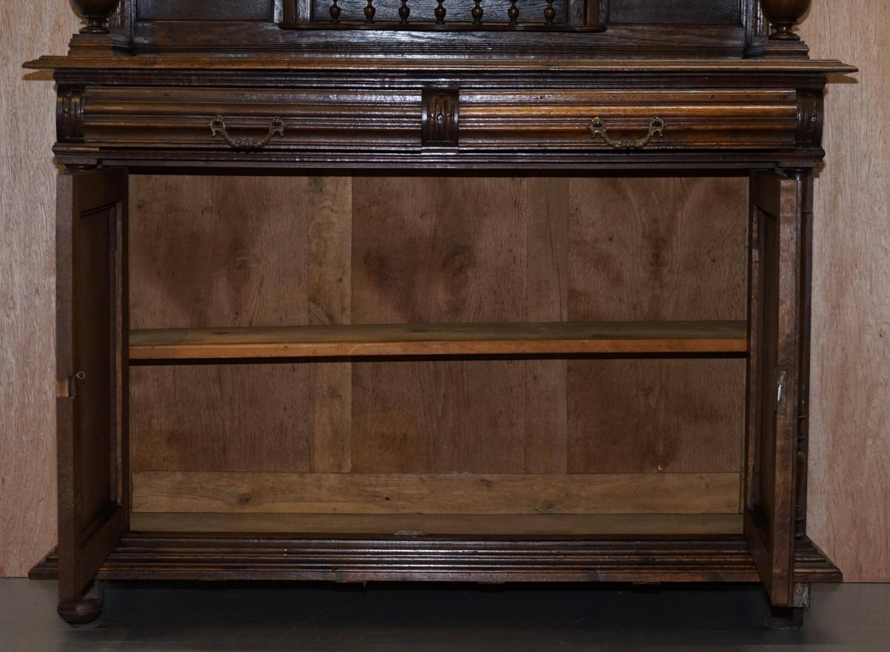 Dutch Carved Oak Wardrobe Early 19th Century