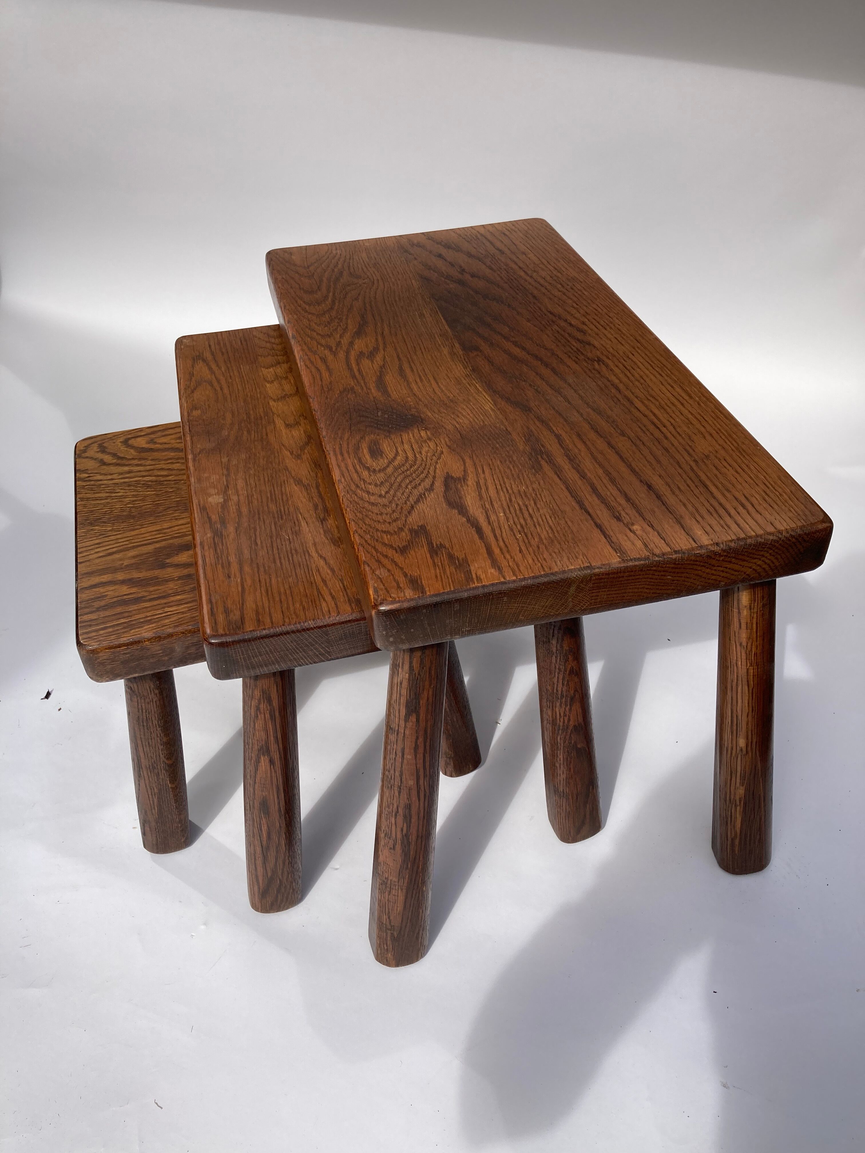 Dutch brutalist nesting tables 1970s