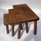Dutch brutalist nesting tables 1970s
