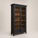 Armoire parisienne noire vitrée rénovée