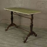 Cast iron and terrazzo bistro table from the art nouveau period