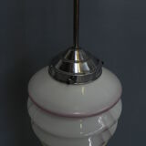 Art deco hanging lamp with lantern shade