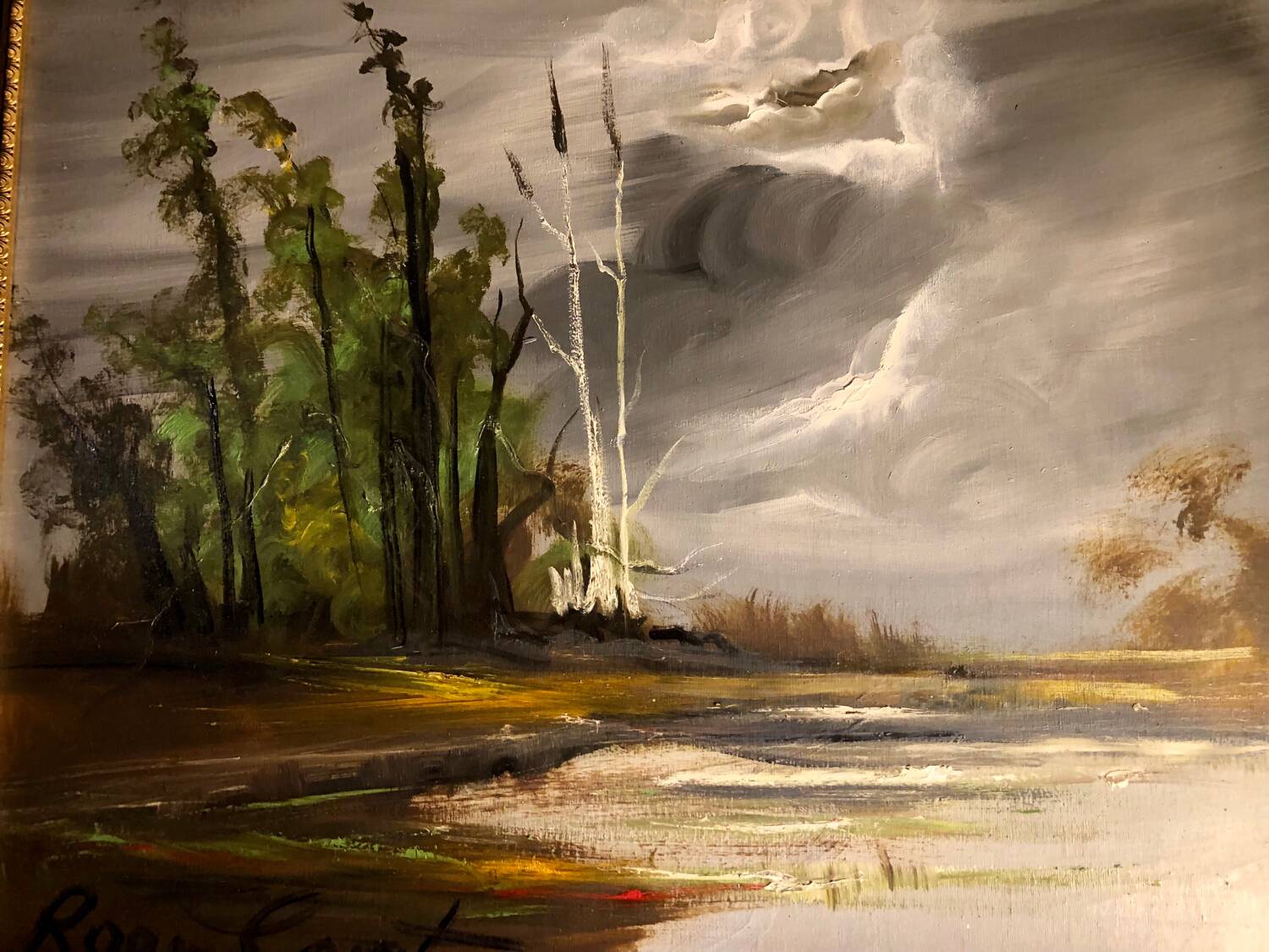 Oil on panel Roger Conte signed