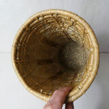 Porte parapluie en rotin vintage