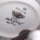 Vintage coffee service for 3 people in cream white with gold burgundy edging